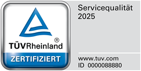 Pallmer Kfz und Reifenservice ist von TÜV Rheinland zertifiziert Bild mit Zertifikat von TÜV-Rheinland